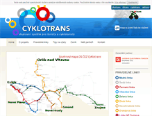 Tablet Screenshot of cyklotrans.cz